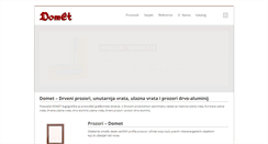 Desktop Screenshot of domet.hr